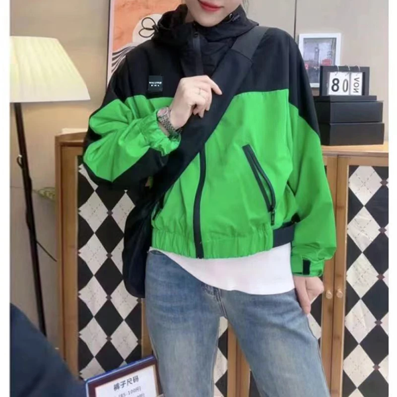 撞色拼接洋气减龄时髦棒球服2025春秋季新款高级品质女装时尚外套