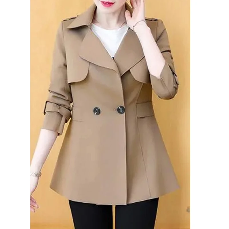 韩版气质女士风衣小个子春秋装2025年新款短款小个子时尚洋气大衣