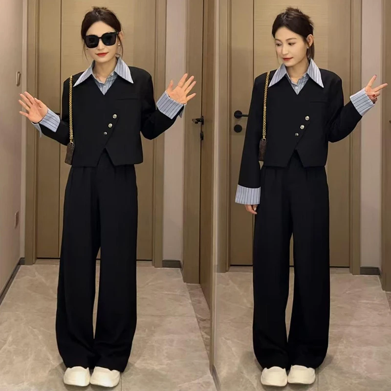 时尚潮流百搭精品女装减龄套装2025春秋季新款洋气气质显瘦两件套