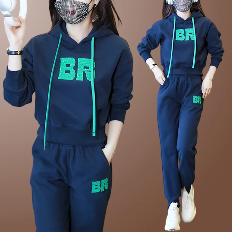 2025新款运动套装女款春秋季韩版时尚洋气减龄长袖卫衣时尚两件套