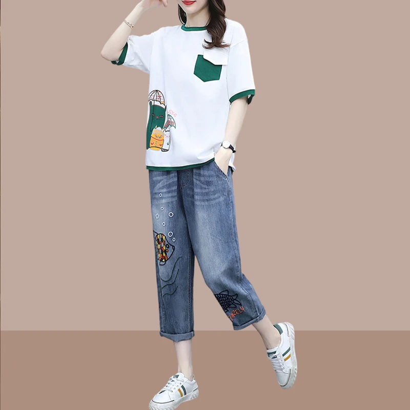 潮牌短袖t恤女夏2025新款大码女装减龄休闲宽松洋气百搭显瘦上衣