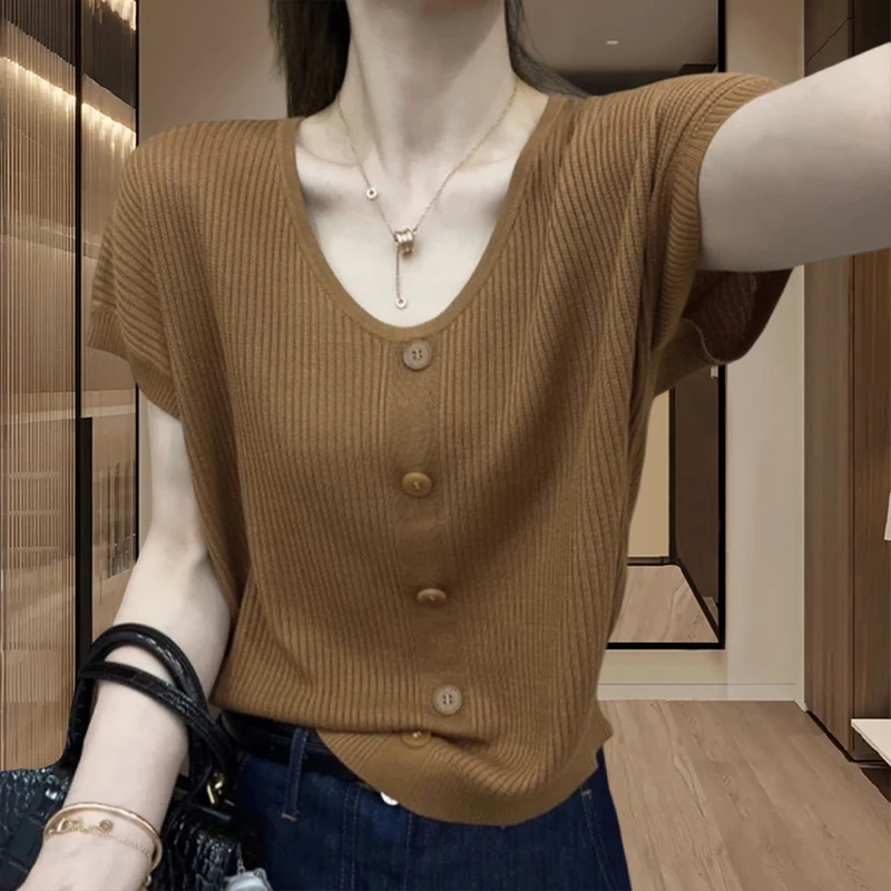 正肩显瘦短袖t恤女爆款2026夏季新款网红爆款高级感上档次体恤衫