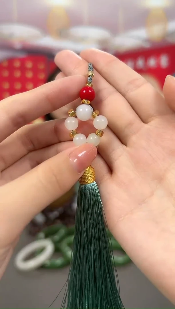【闪购商品】和田玉v1-未镶嵌手机挂