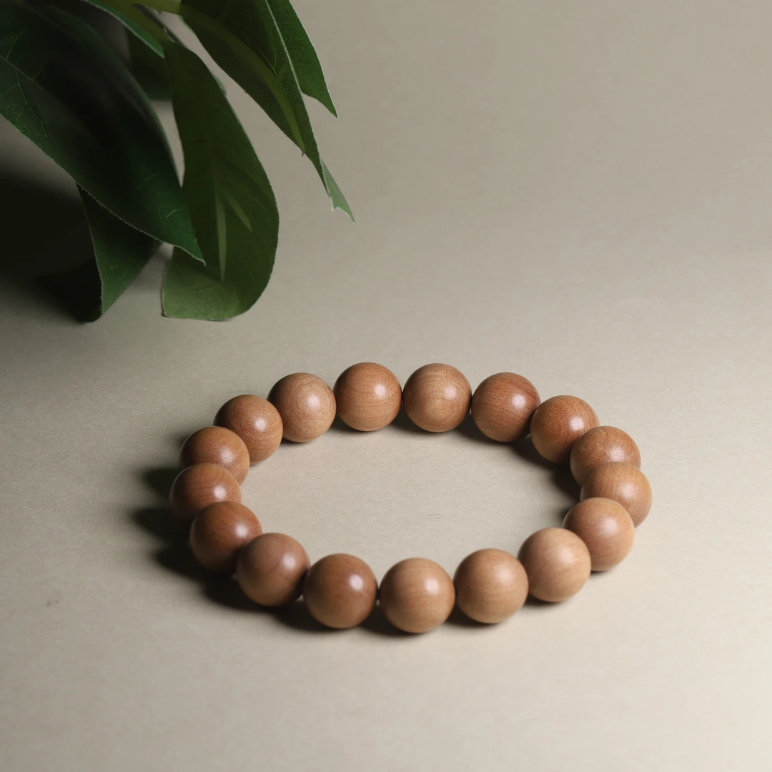 【汪氏精品】迈索尔老山檀圆珠型手串 5489-F053