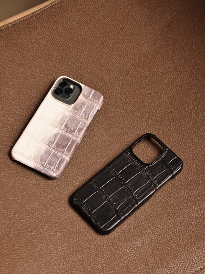 iPhone15手机壳包鳄鱼皮diy手机壳