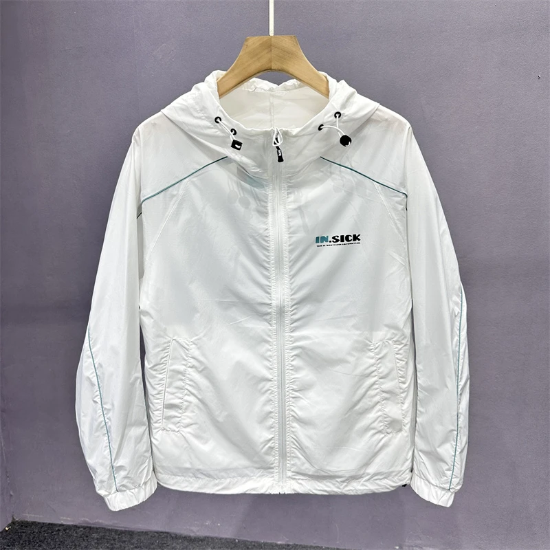 防紫外线UPF50+户外运动时尚防晒服男士夏季轻薄情侣防晒衣男外套