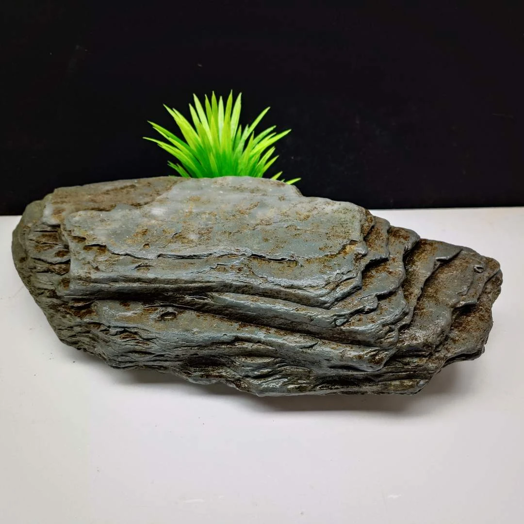 原生缸造景，天然溪流石、万天石  黑金石、片岩，开缸素材一石成景