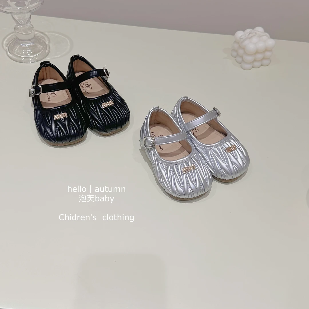 miu系宝宝小皮鞋软底小童公主鞋学步鞋女宝宝婴儿鞋子女周岁单鞋