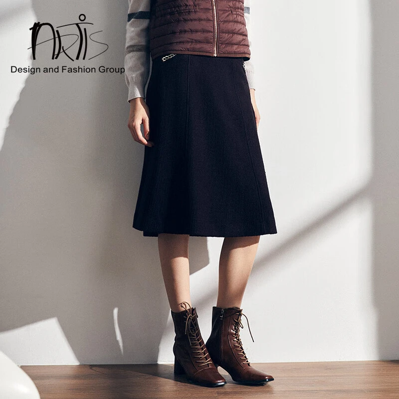 ARTIS女装 优雅百搭A型半身裙AR5515037-215