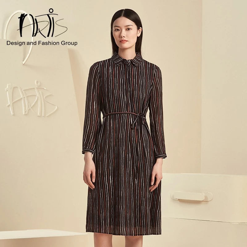 ARTIS女装 条纹印花连衣裙AR5117030-079
