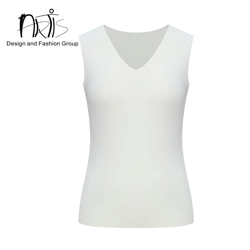 ARTIS女装 米白色领修身背心AR5628003-043