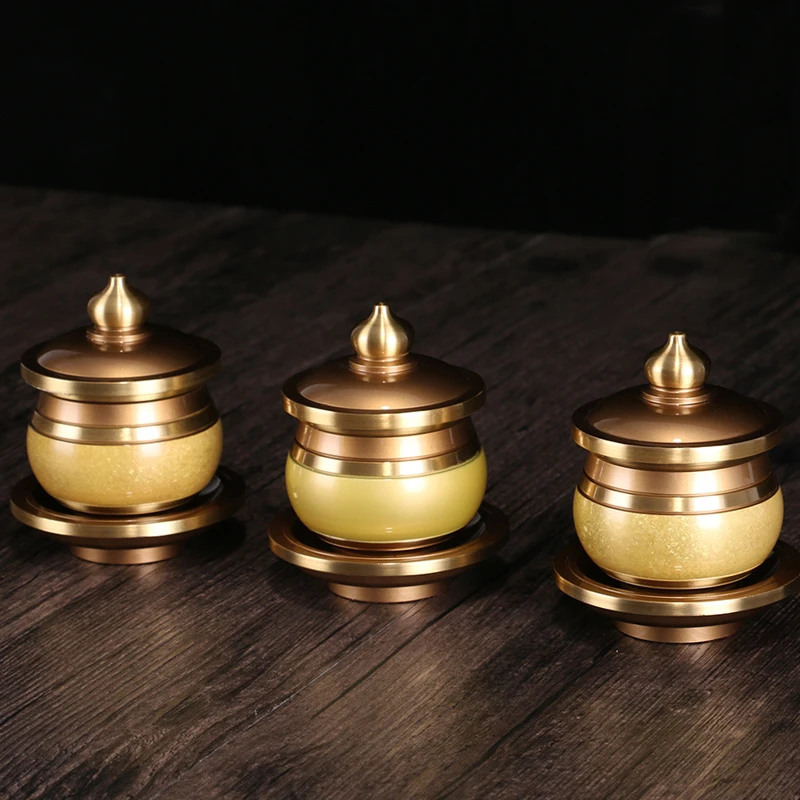 铜家用水杯果盘花瓶油灯炉筒烛台客厅摆件家居用品家居摆件