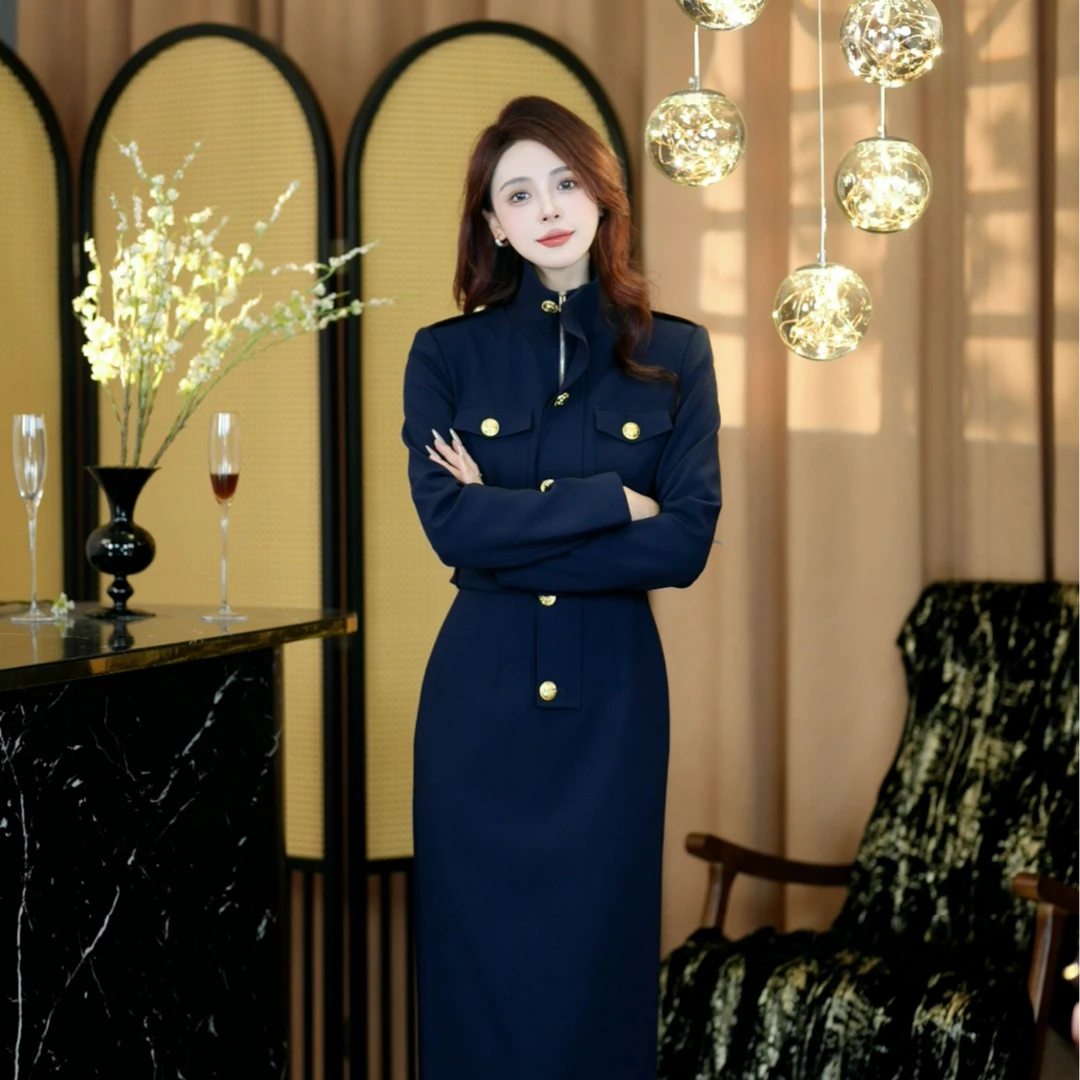 【PAN】律政精英-温暖你的冬日时光连衣裙-DJ0977