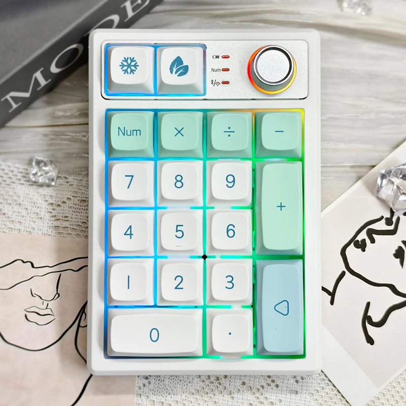 凯酷 · K19机械键盘 笔记本蓝牙数字旋钮小键盘GASKET结构