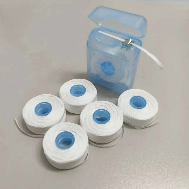6卷柔软深洁牙线薄荷味顺滑扁线不分叉清洁牙斑家用不伤牙龈优质