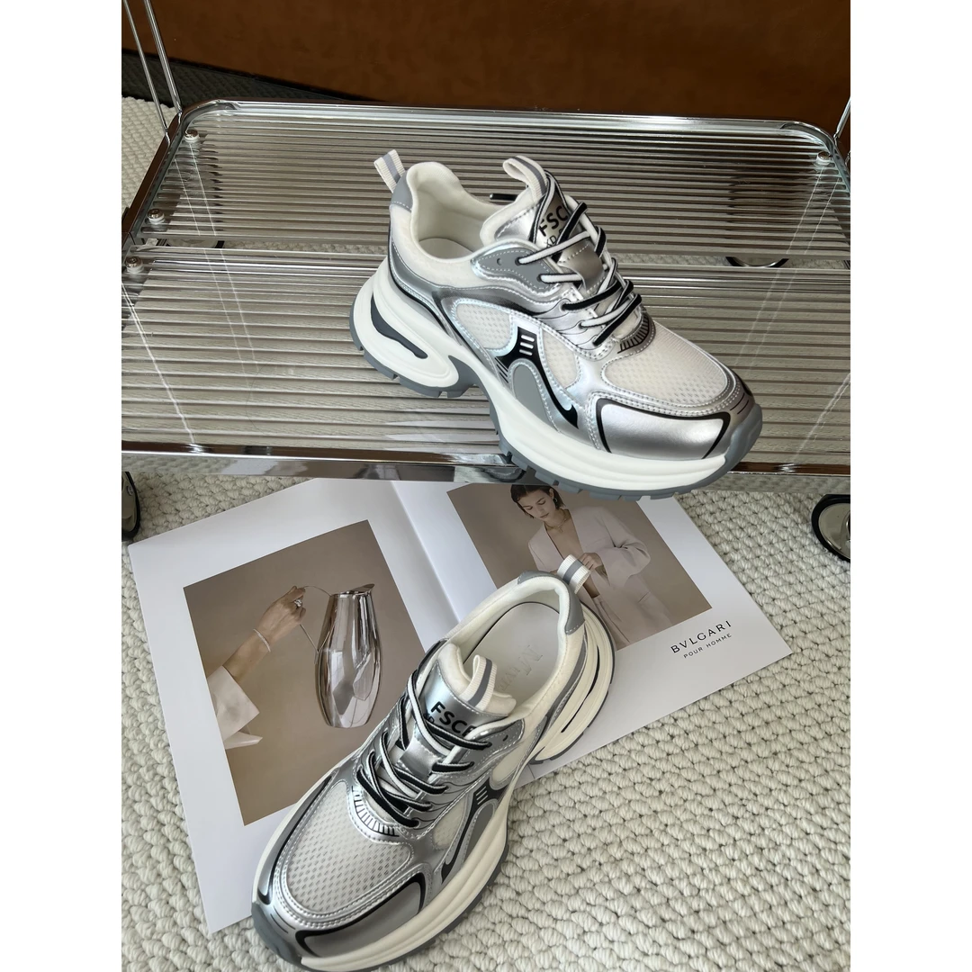 厚底网面老爹鞋女机甲运动休闲鞋新款百搭休闲鞋