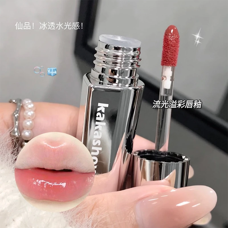 Kakashow琉光保湿溢彩唇釉冰透纯欲嘟嘟唇镜面低饱和推荐