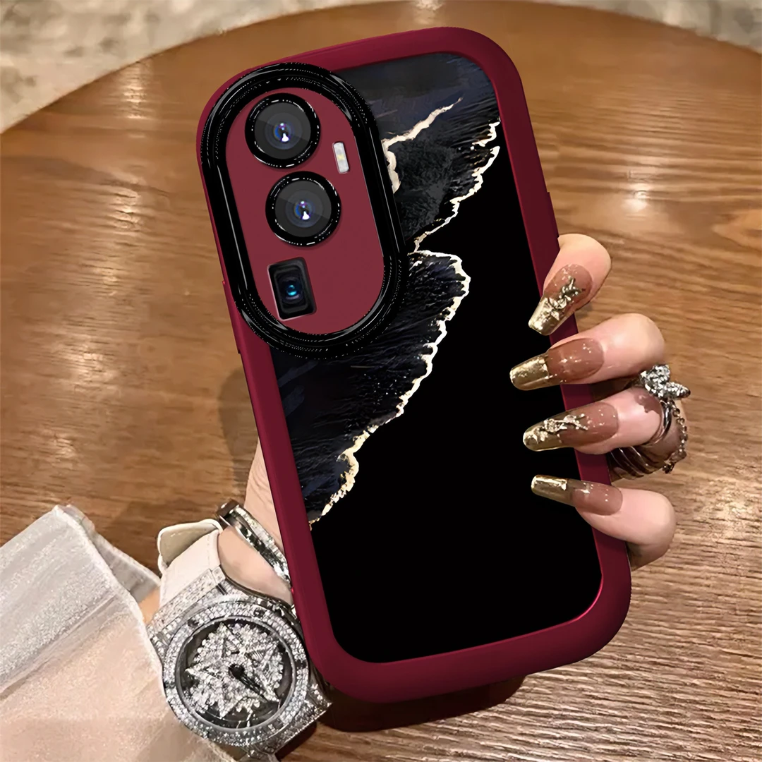 适用于【OPPO】Reno10ProPlus/Pro+高级感水墨海景简约硅胶手机壳