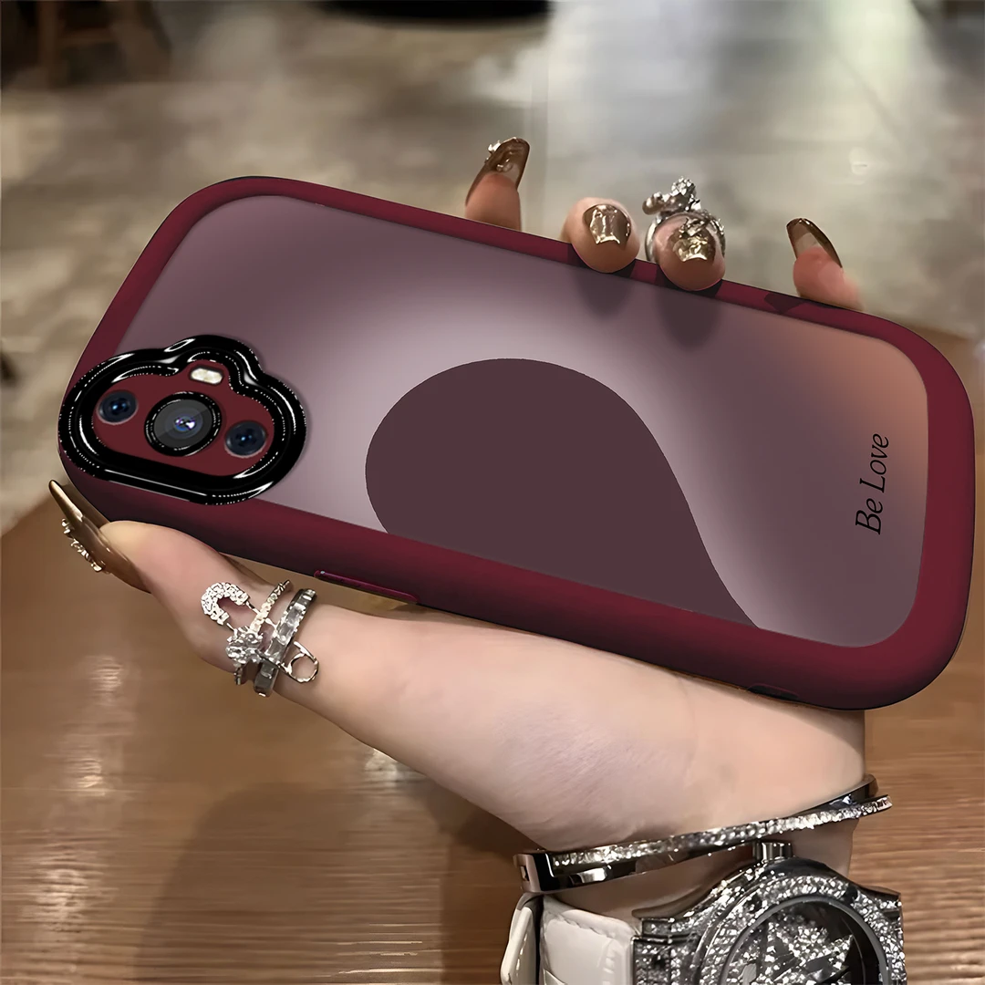 适用于【华为】Nova11/Hi渐变半边爱心简约高级感防摔手机壳