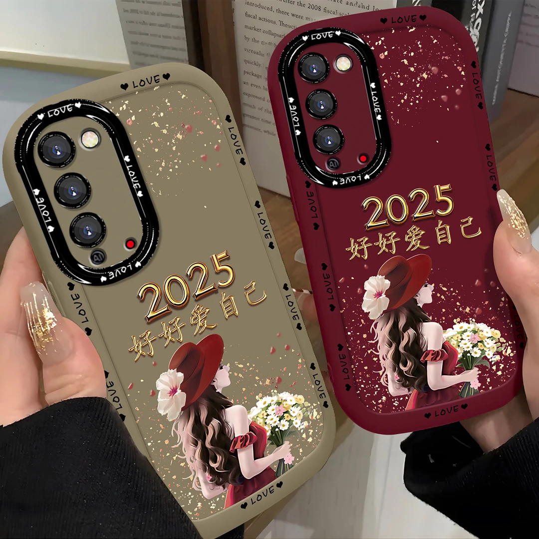 适用于【华为】荣耀X10好好爱自己创意简约女款硅胶手机壳