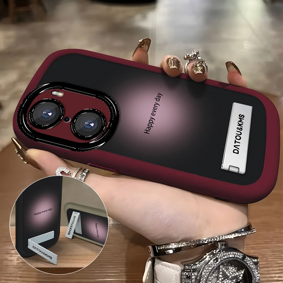 适用于【华为】荣耀60新款晕染渐变英文创意网红防摔手机壳