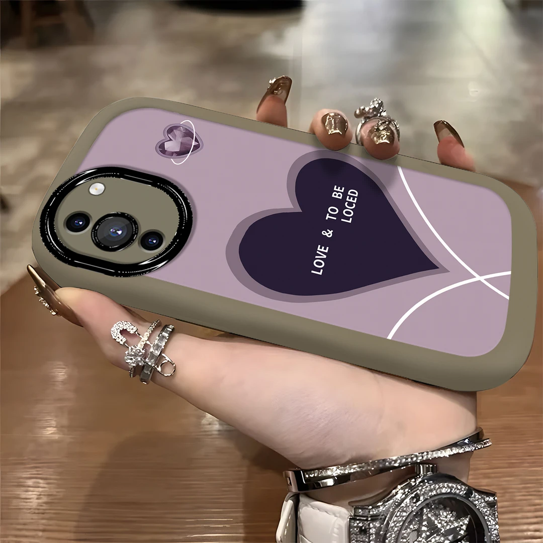 适用于【华为】Nova10Pro英文爱心高级感网红女款硅胶防摔手机壳