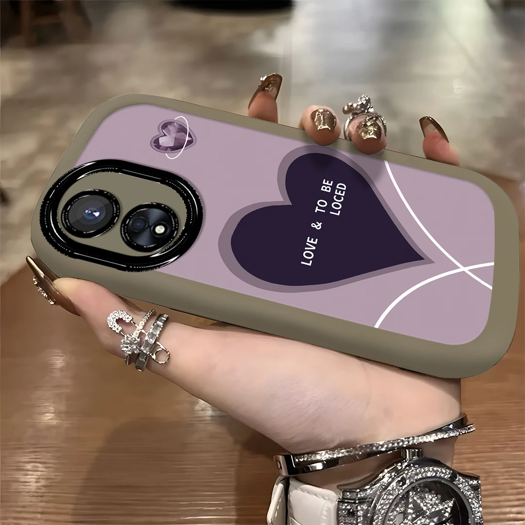 适用于【OPPO】A97【5G】英文爱心高级感网红女款硅胶防摔手机壳