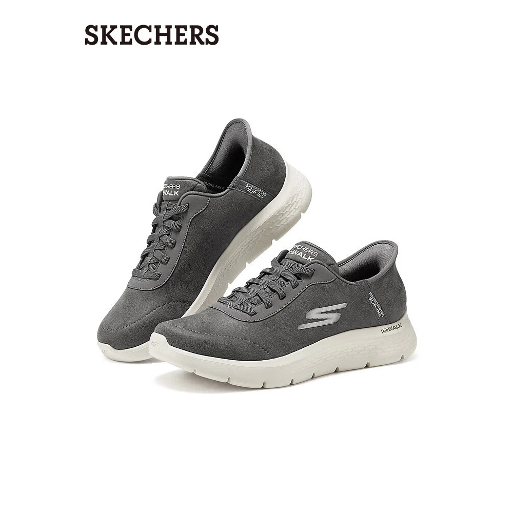 斯凯奇跑步鞋2024秋新款防滑舒适轻盈透气缓震男士216326防滑