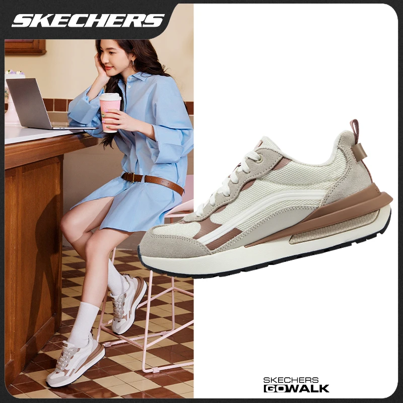 斯凯奇春秋冬季百搭女鞋舒适运动鞋时尚休闲可颂鞋155450