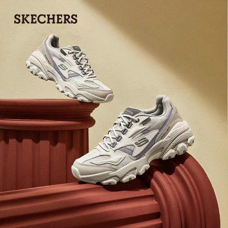 Skechers斯凯奇男鞋经典复古厚底老爹鞋熊猫鞋运动休闲鞋237121