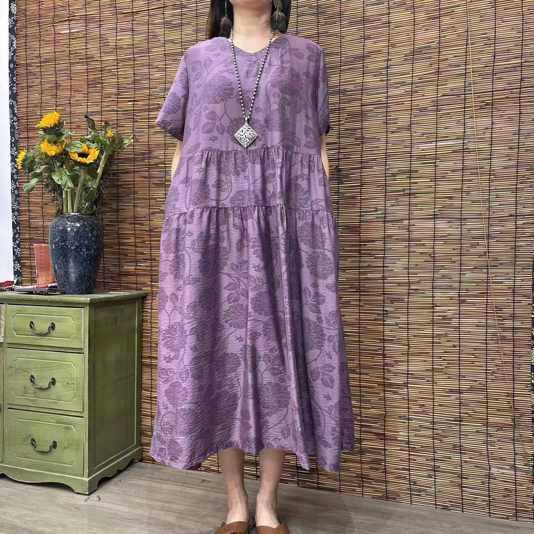 325夏季新款遮肉显瘦洋气减龄连衣裙