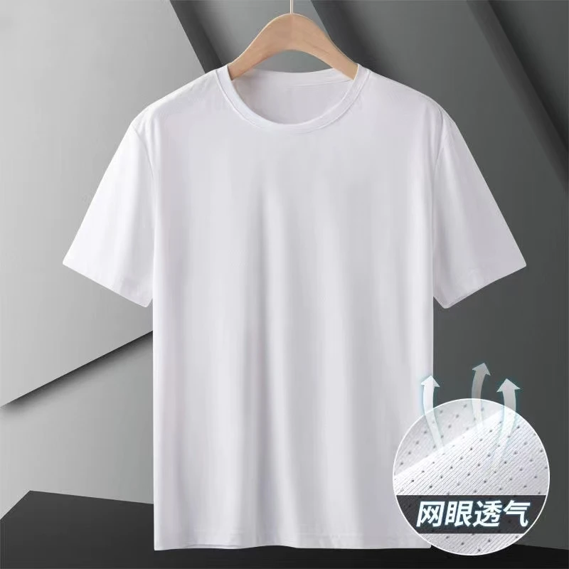 【春秋换季清仓】户外短袖速干衣休闲薄款圆领运动透气白色速干弹力