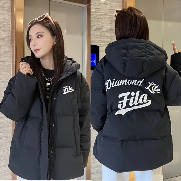 斐乐潮牌新款鸭绒羽绒服短款百搭潮流【龙年】外套宽松秋冬穿搭