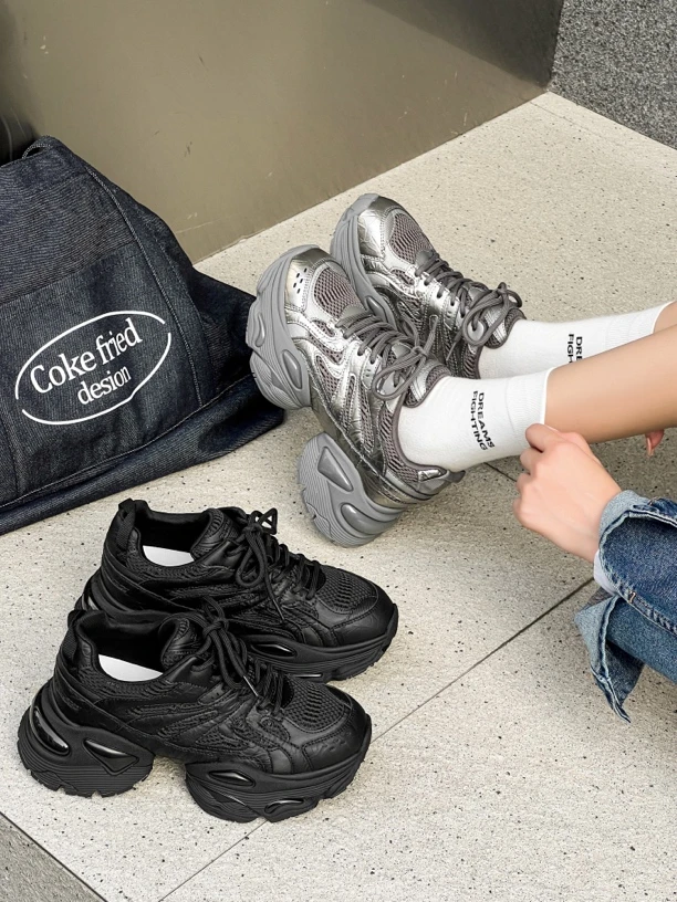 秀气高品质老爹鞋休闲女鞋百搭舒适秋季新款增高鞋韩版潮鞋秋冬色