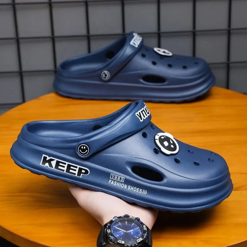 洞洞鞋男款夏季男士运动外穿两用拖鞋凉拖鞋防滑耐磨鞋子沙滩凉鞋