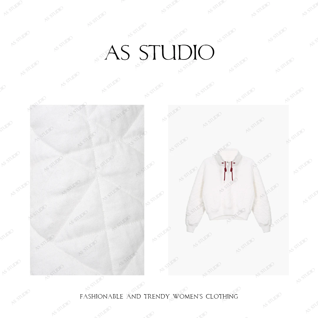 【AS描冬】25新原创设计大牌连帽菱格棉卫衣AS24DSY1119