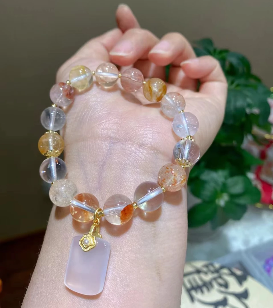 非金属布艺手链 花锦鲤无事牌气质手链