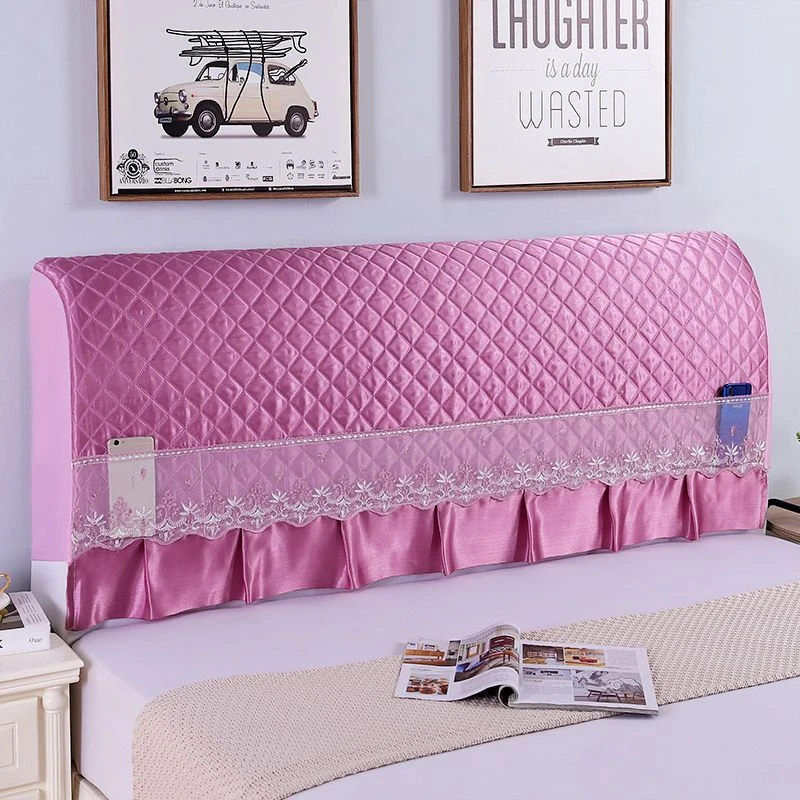 简易全包床头罩夹棉床头套欧式防尘罩半包简约现代床头保护套子