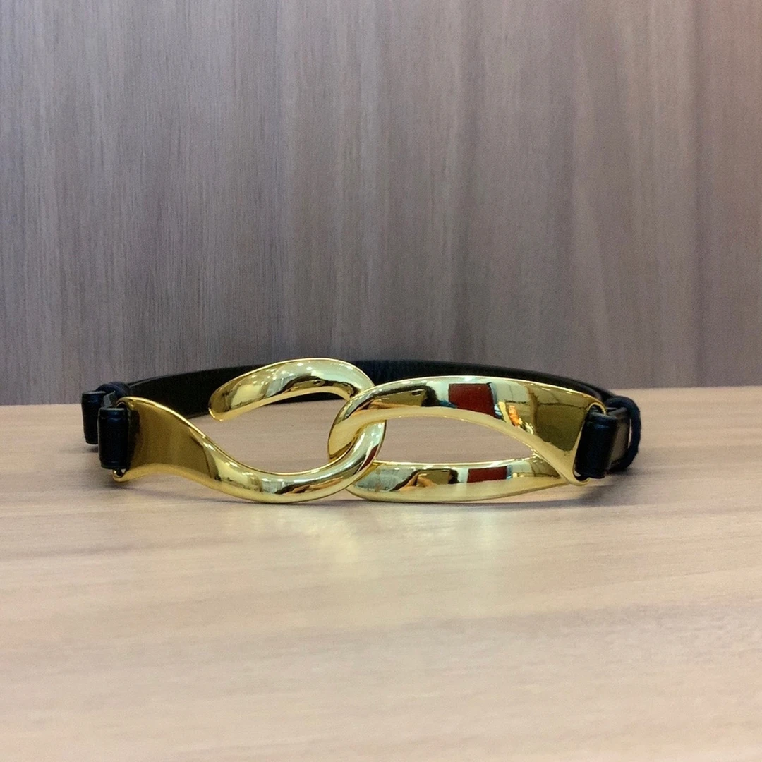 时尚百搭经典不规则黄色高档上档次搭配洋气女款皮带女士腰带997