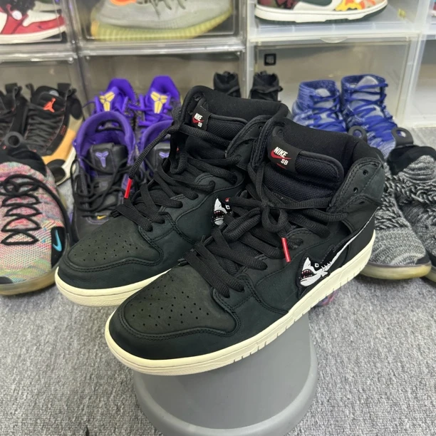 44.5码/无原盒/Nike Dunk 大鲨鱼 高帮复古休闲板鞋/公价1899
