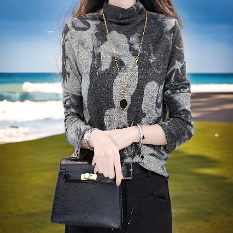 新款百搭时尚显瘦气质宽松减龄洋气打底衫上衣-悠悠