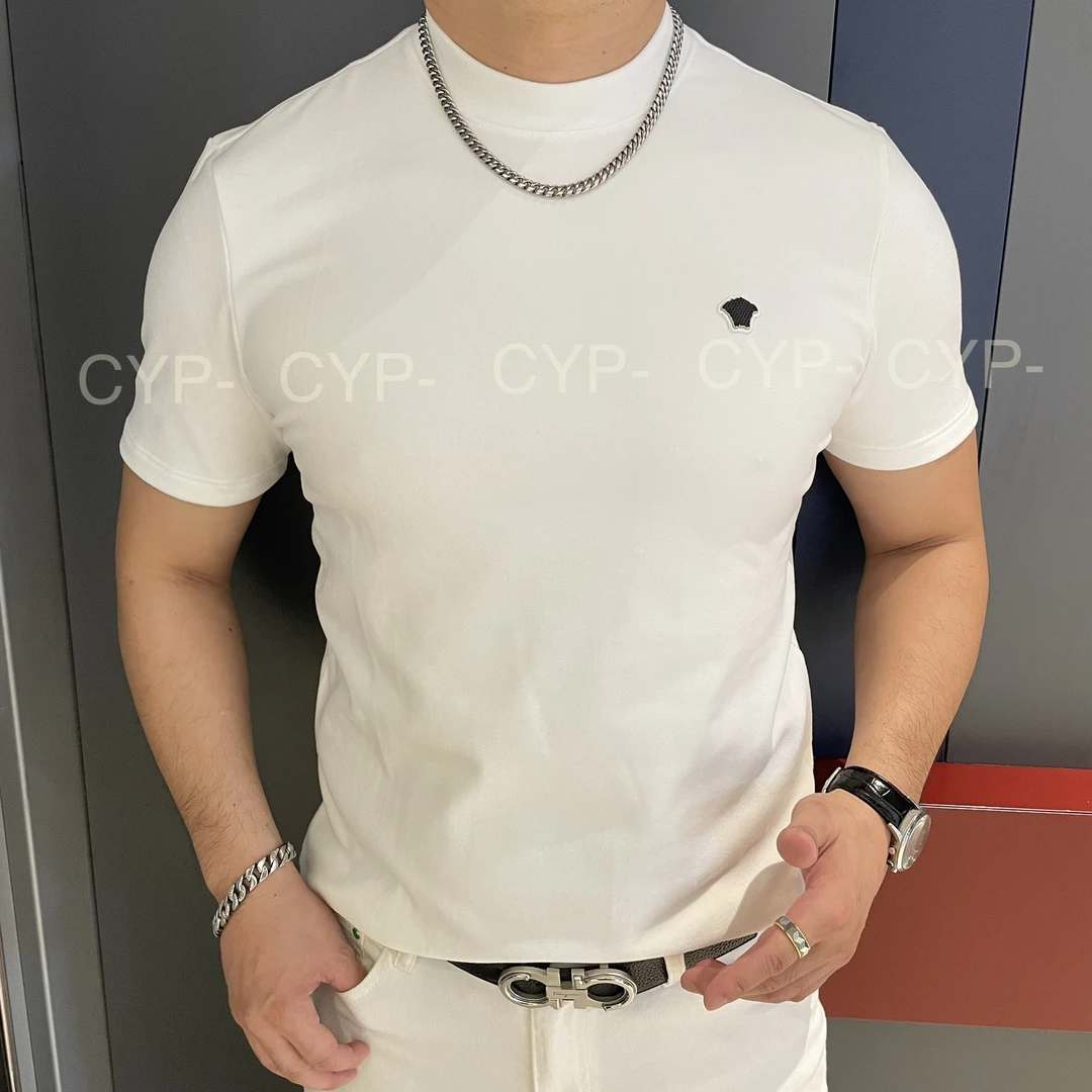 北欧一体秋冬新款男潮流时尚保暖弹力修身内搭纯色T恤打底衫D612