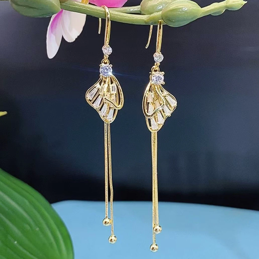 铜合金耳饰 （456号）梦的翅膀精致时尚高档气质耳饰耳环