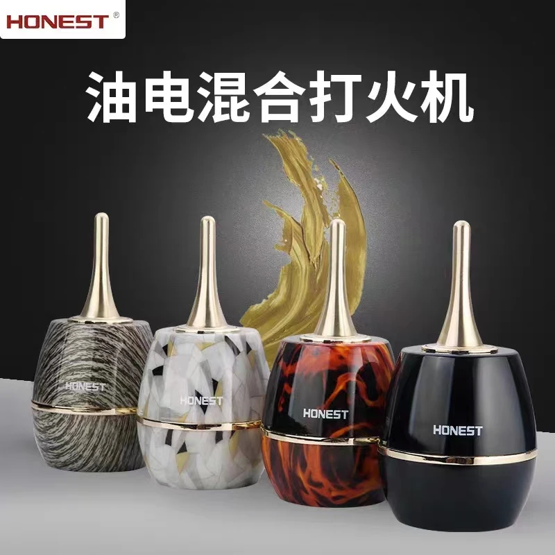 布拉德 煤油打火机创意个性台式桌面摆件油电混合万次火柴点火器