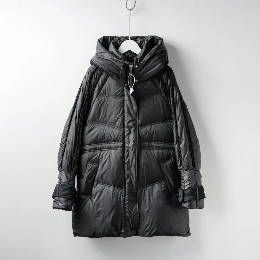 Q1241冬季新款高品质经典黑洋气百搭羽绒服