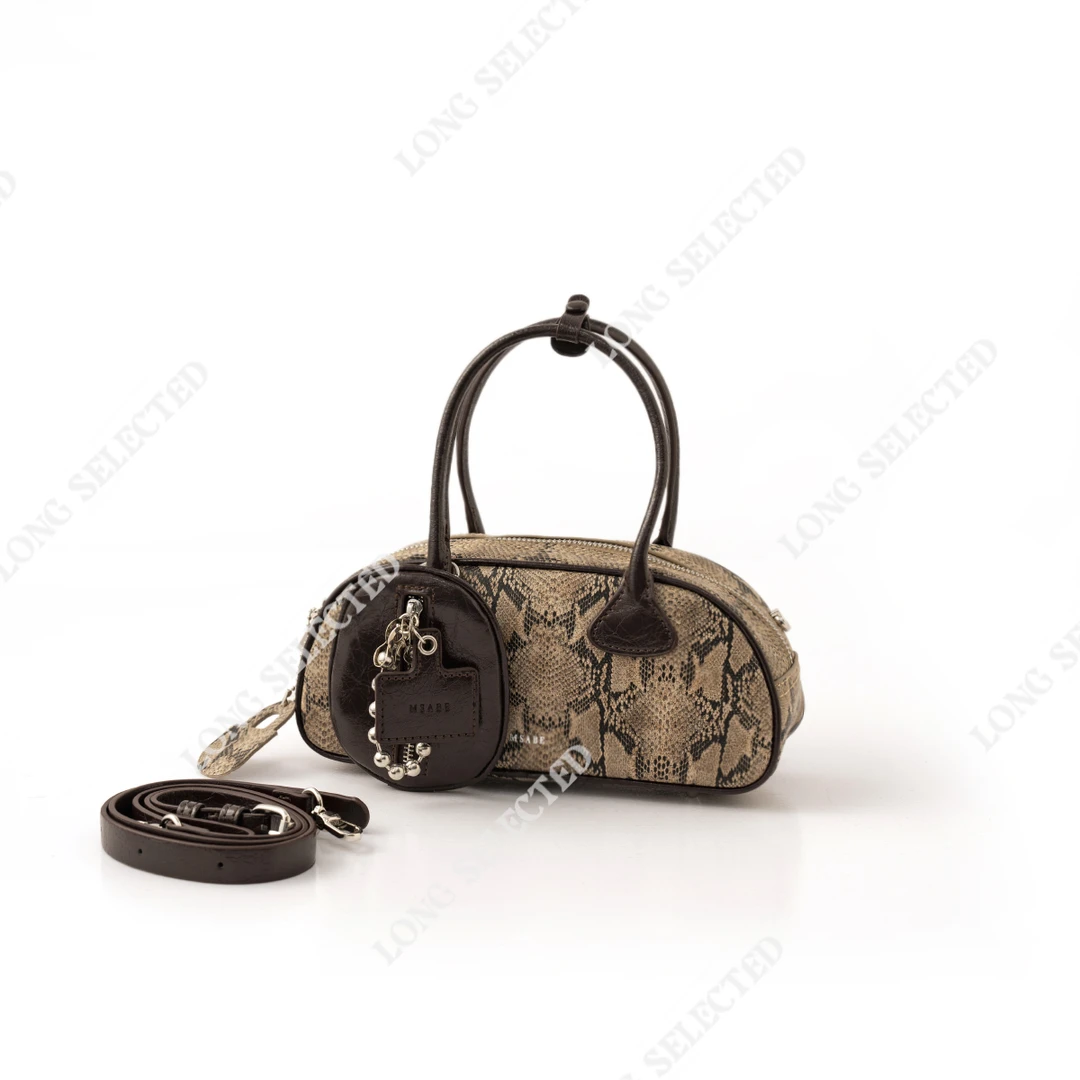 【特价-占单者限购】Q1463小众设计感复古美学时尚波士顿枕头包87