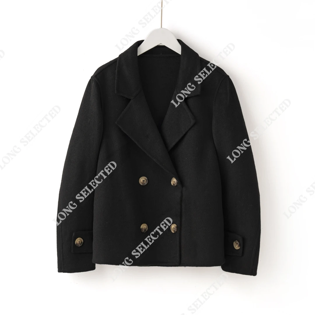 【特价-占单者限购】Q1550巨美奢感高级设计款赫本风气质毛呢外套