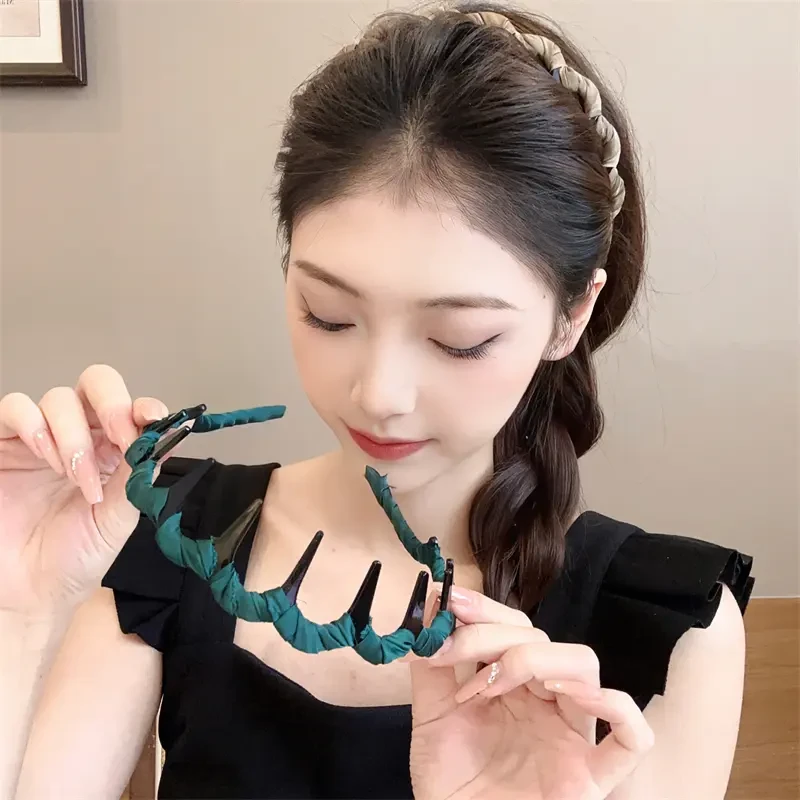 熹金发箍女洗脸带齿发卡防滑碎发压头发法式头箍网红2024新款发箍