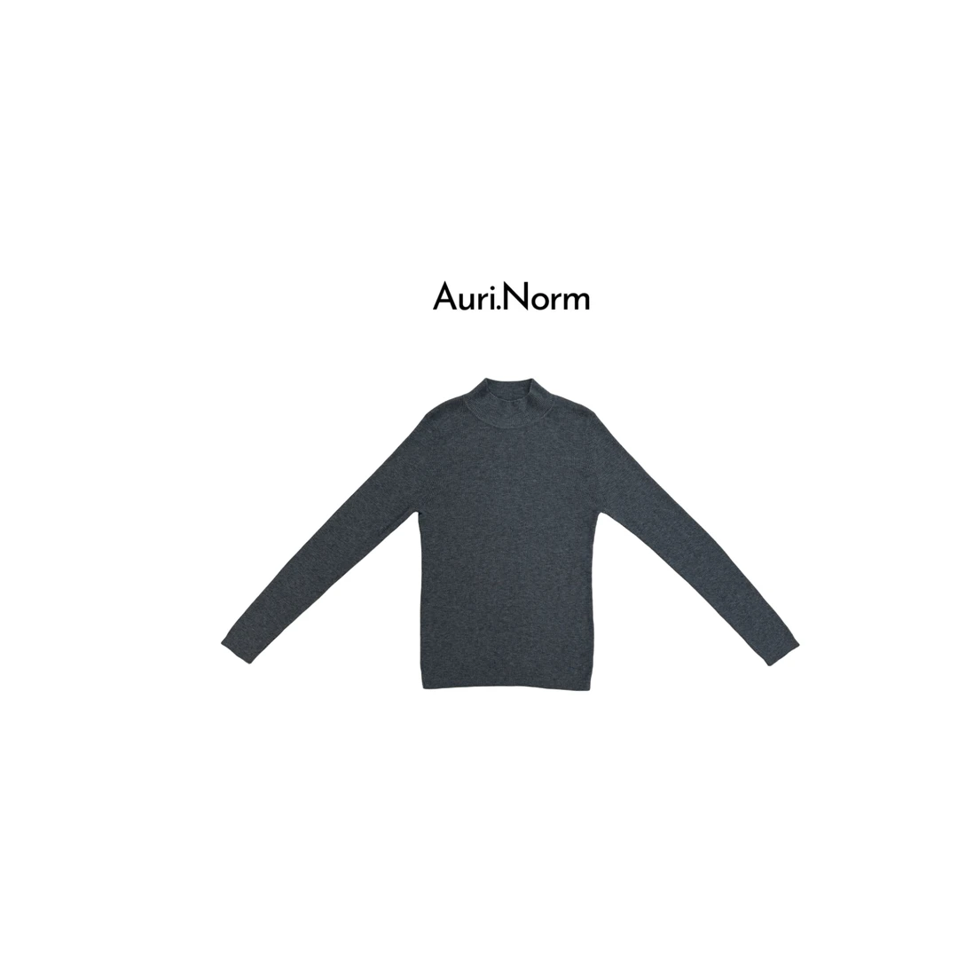 Auri.Norm秋季莱赛尔透气简约时尚长袖针织衫小众设计师特别款