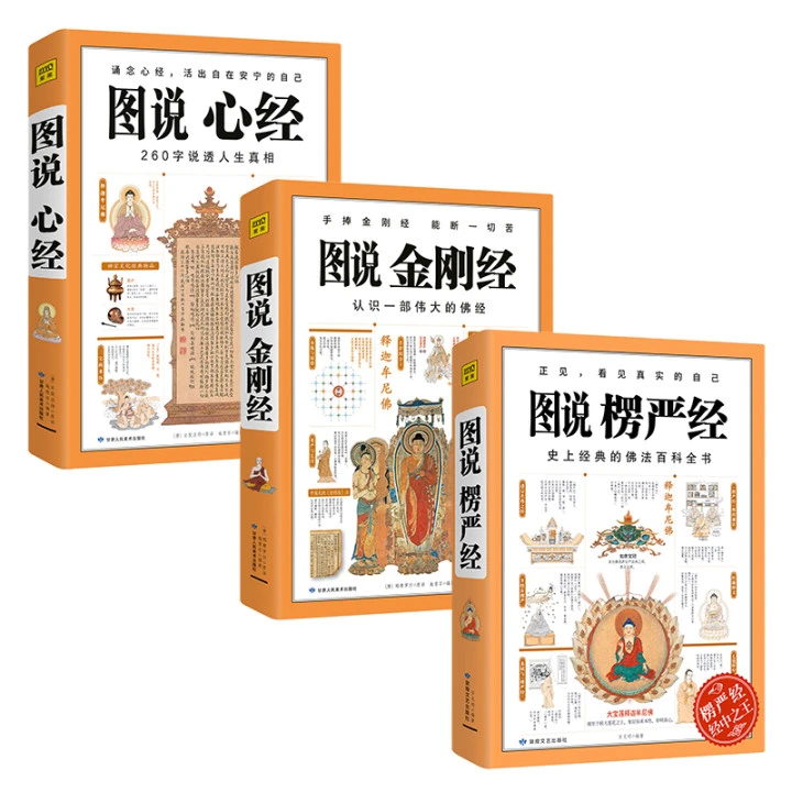 图说心经+图说金刚经+图说楞严经经典图解生活现代